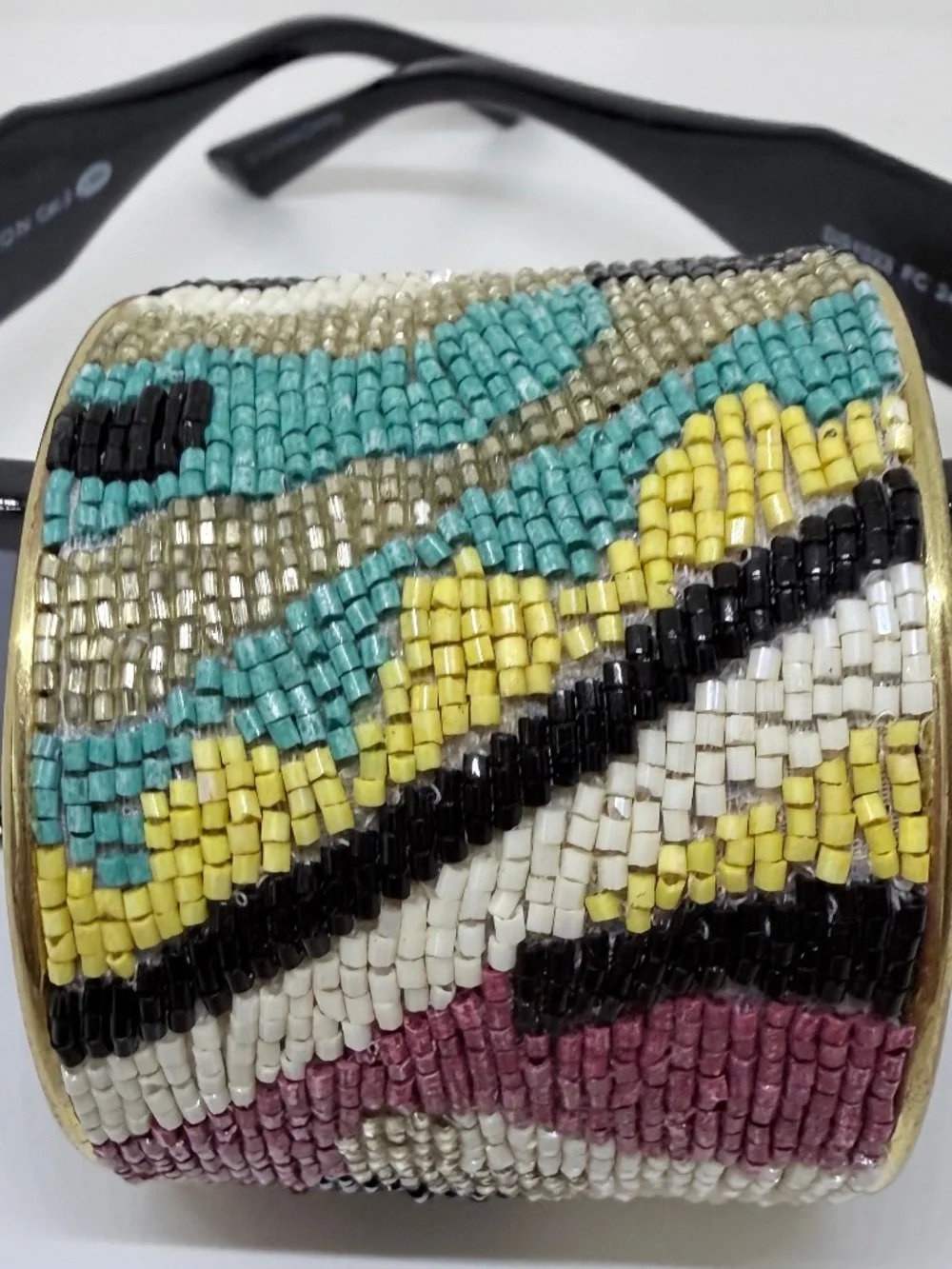 Multi-Colored Beaded Wide Cuff. Boho chic. Southwestern. Glam!